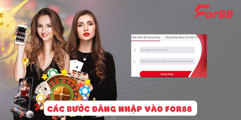 Hướng dẫn đăng nhập FOR88 qua 3 bước